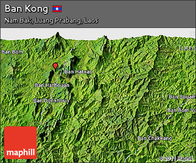 Satellite 3D Map of Ban Kong