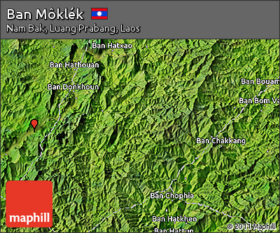 Satellite 3D Map of Ban Môklék