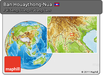 Physical Location Map of Ban Houaythong-Nua