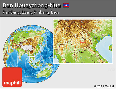 Physical Location Map of Ban Houaythong-Nua