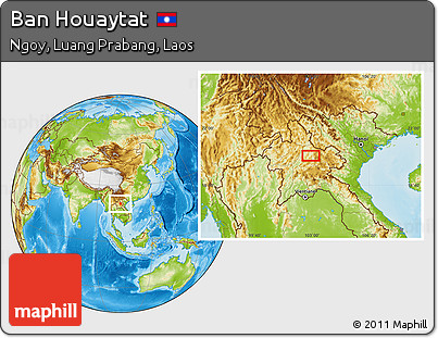 Physical Location Map of Ban Houaytat