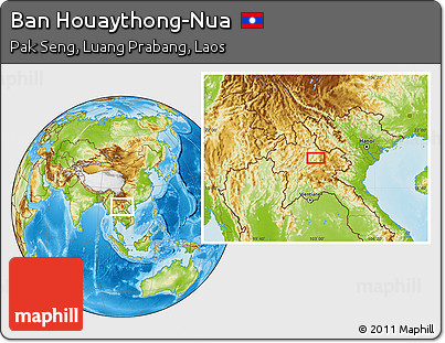 Physical Location Map of Ban Houaythong-Nua