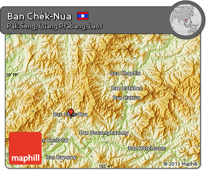 Physical Map of Ban Chèk-Nua