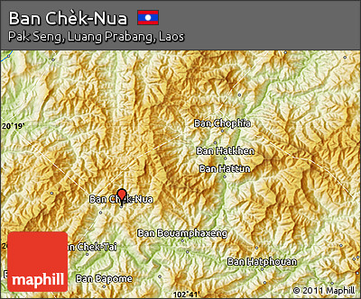 Physical Map of Ban Chèk-Nua