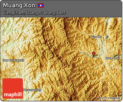 Physical Map of Muang Xon