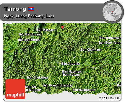 Satellite Panoramic Map of Tamong