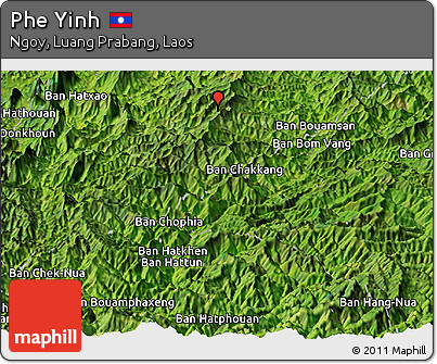 Satellite Panoramic Map of Phe Yinh