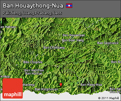 Satellite Panoramic Map of Ban Houaythong-Nua