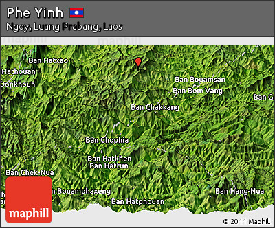 Satellite Panoramic Map of Phe Yinh
