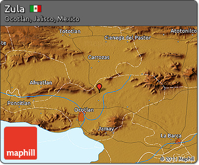 Physical 3D Map of Zula
