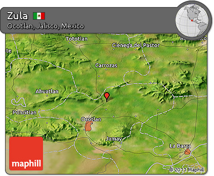 Satellite 3D Map of Zula
