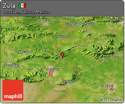 Satellite 3D Map of Zula