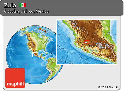Physical Location Map of Zula