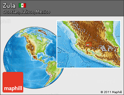 Physical Location Map of Zula