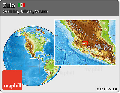 Physical Location Map of Zula