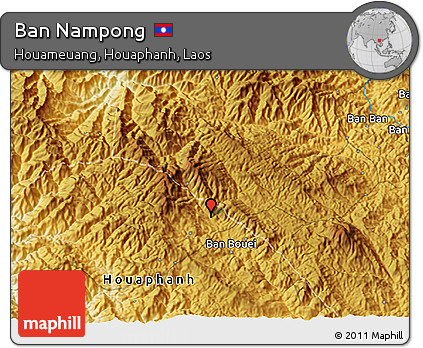 Physical 3D Map of Ban Nampong