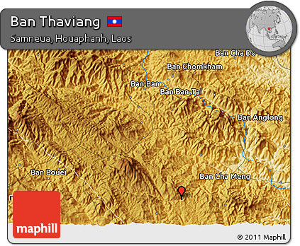 Physical 3D Map of Ban Thaviang