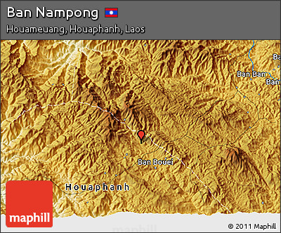 Physical 3D Map of Ban Nampong