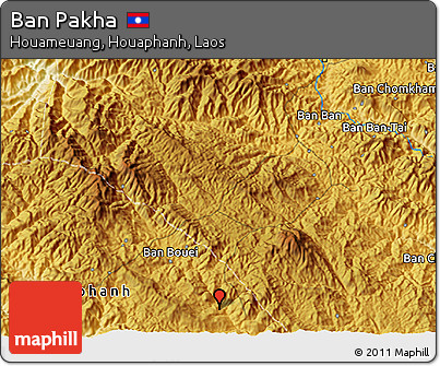 Physical 3D Map of Ban Pakha