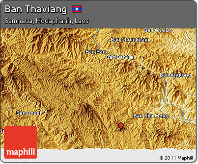 Physical 3D Map of Ban Thaviang