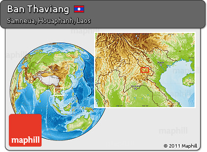 Physical Location Map of Ban Thaviang