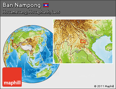 Physical Location Map of Ban Nampong