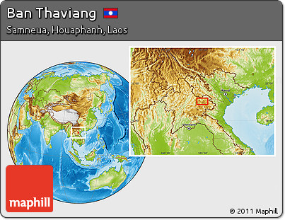 Physical Location Map of Ban Thaviang