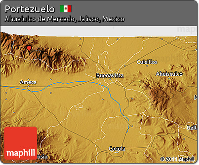 Physical 3D Map of Portezuelo