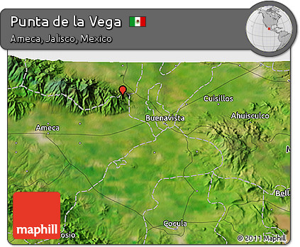 Satellite 3D Map of Punta De La Vega