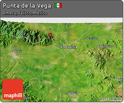 Satellite 3D Map of Punta De La Vega