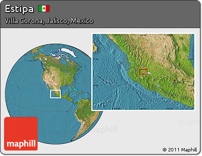 Satellite Location Map of Estipa