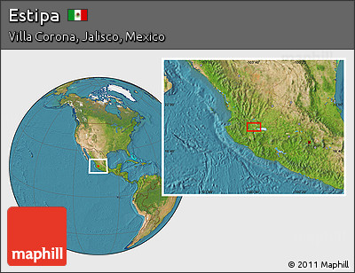 Satellite Location Map of Estipa