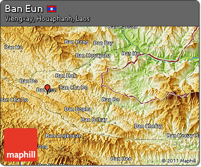 Physical 3D Map of Ban Eun