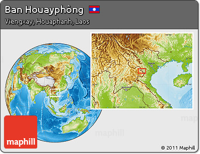 Physical Location Map of Ban Houayphông