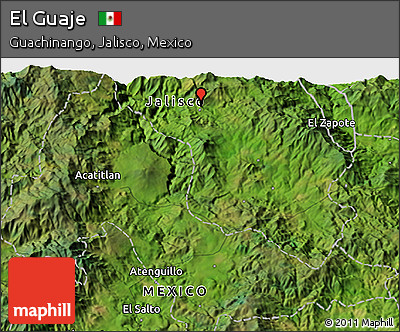 Satellite 3D Map of El Guaje