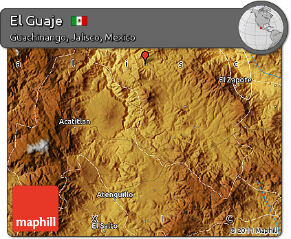 Physical Map of El Guaje