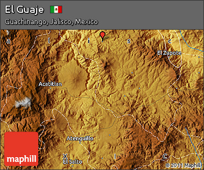Physical Map of El Guaje