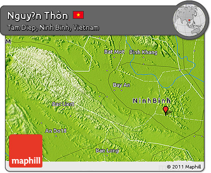Physical 3D Map of Nguyễn Thôn