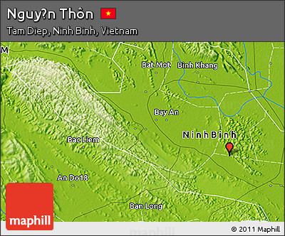 Physical 3D Map of Nguyễn Thôn