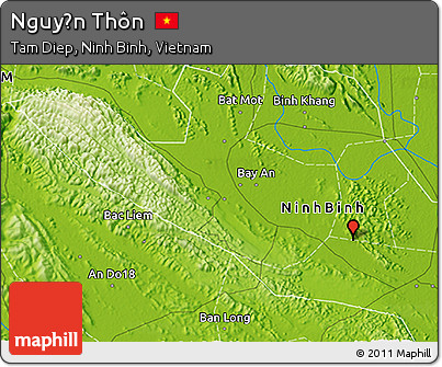 Physical 3D Map of Nguyễn Thôn