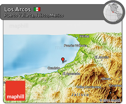 Physical 3D Map of Los Arcos