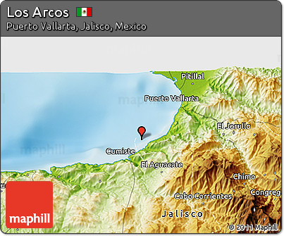 Physical 3D Map of Los Arcos