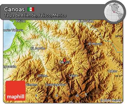 Physical Map of Canoas