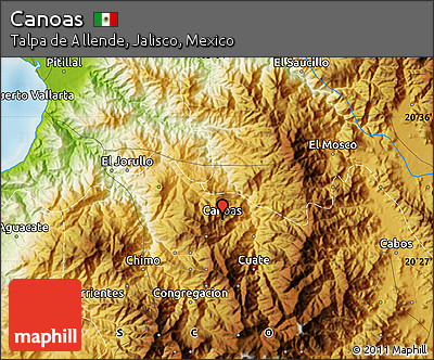 Physical Map of Canoas