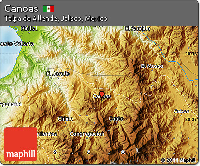 Physical Map of Canoas