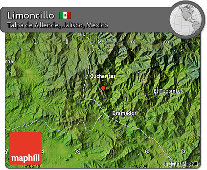 Satellite Map of Limoncillo