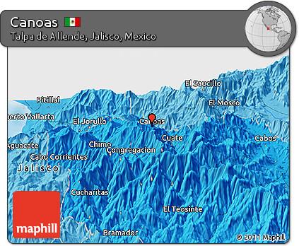 Political Panoramic Map of Canoas