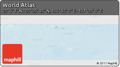 Physical Panoramic Map of the Area around 20° 22' 55" N, 107° 10' 30" E