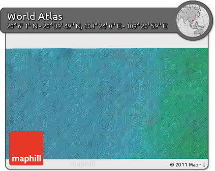 Satellite 3D Map of the Area around 20° 22' 55" N, 108° 52' 30" E