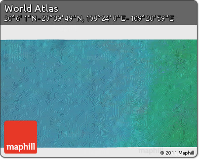 Satellite 3D Map of the Area around 20° 22' 55" N, 108° 52' 30" E